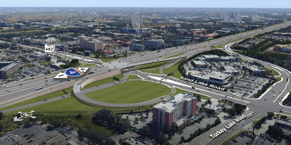 I-4/Sand Lake Road Interchange | I-4 Exit Guide