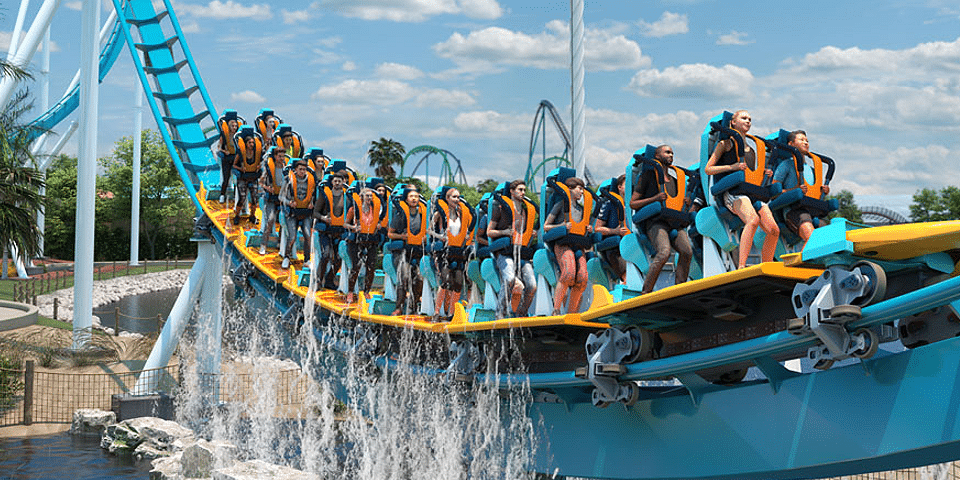 New surf coaster #seaworld #seaworldorlando #rides @SeaWorld Orlando #, roller  coaster